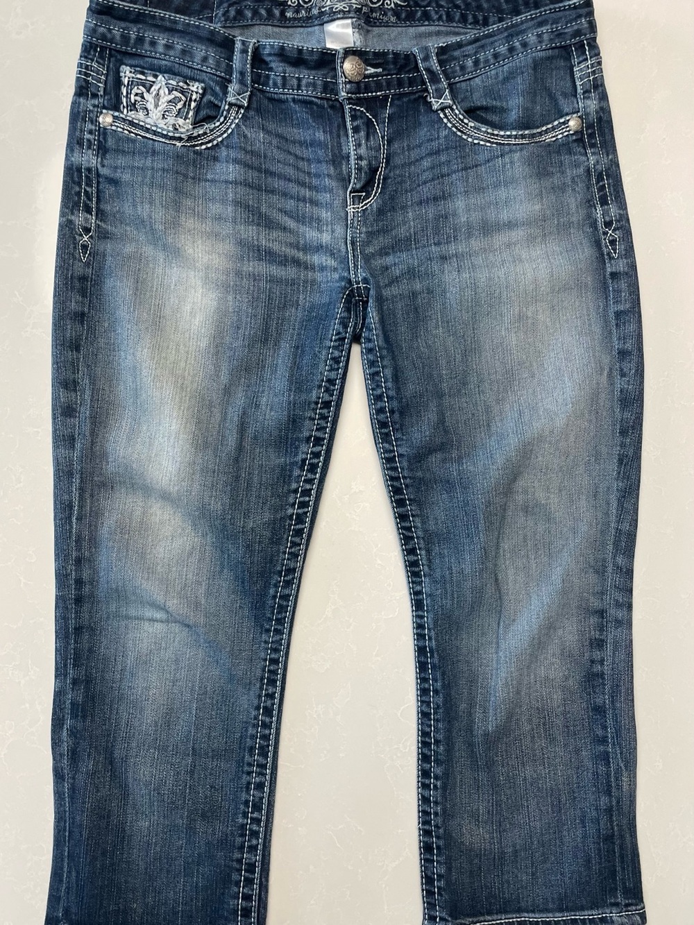 Y2K Maurices Premium Denim Capri Jeans - Picture 2 of 9